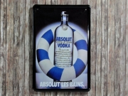 Blechschild *Absolut Vodka*